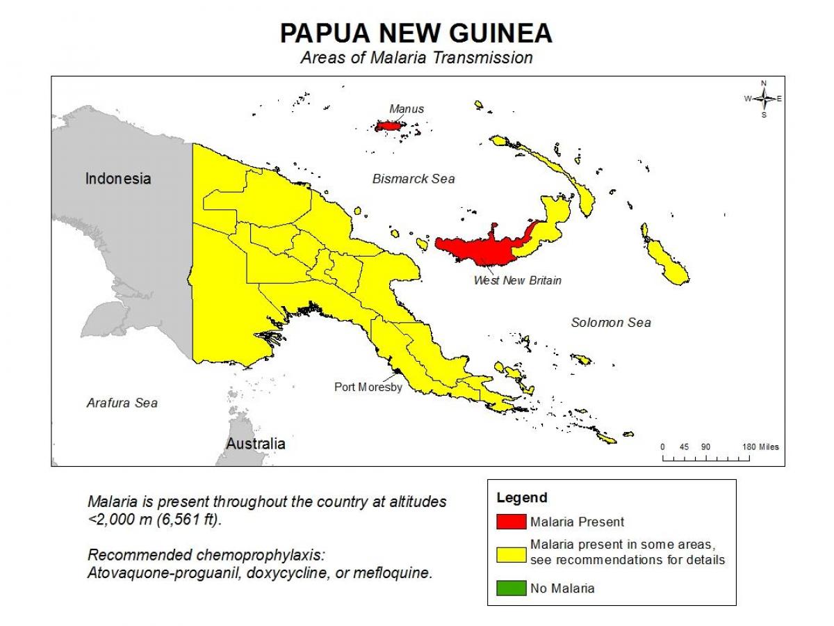 図パプアニューギニアのマラリア