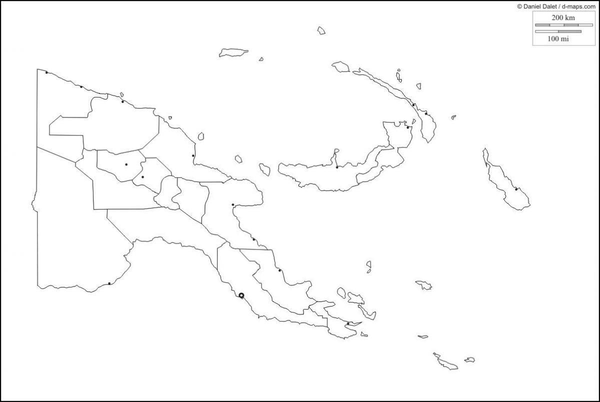図パプアニューギニア地図概要