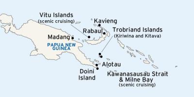 地図alotauパプアニューギニア