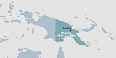 地図gorokaパプアニューギニア