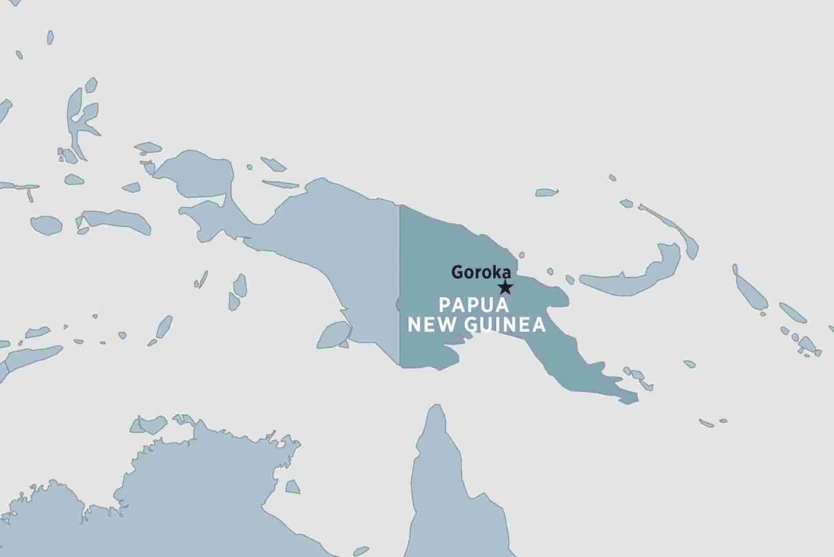 地図gorokaパプアニューギニア